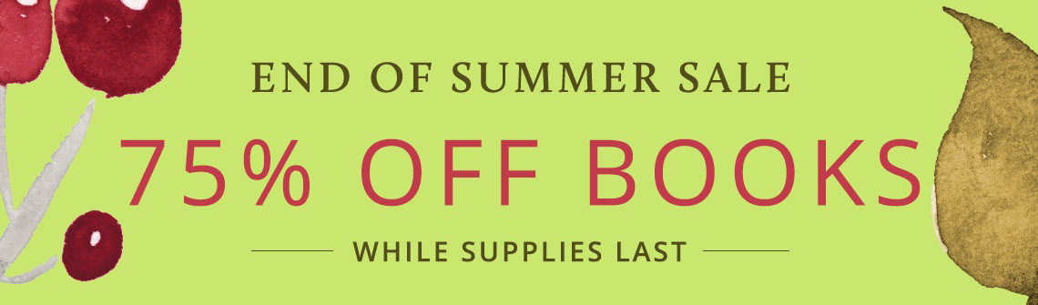 Chelsea Green Publishing's Summer Sales 2019 banner 75% Off Books (1140 x 335)