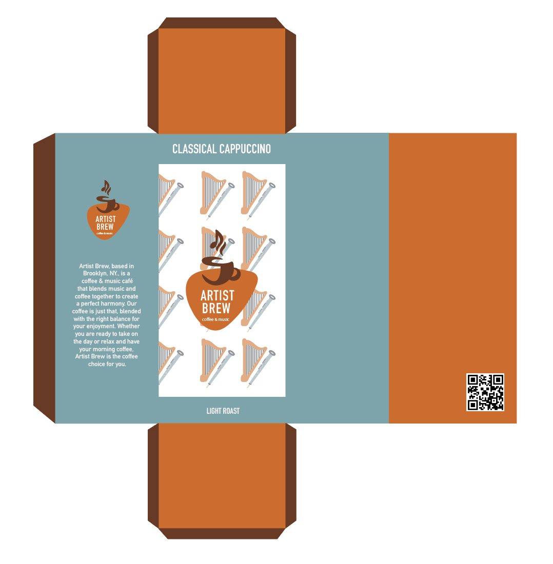 Classical Cappuccino (coffee box packaging)