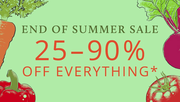 Chelsea Green Publishing's Summer Sales 2019 banner 25-90% Off Everything (700 x 400)