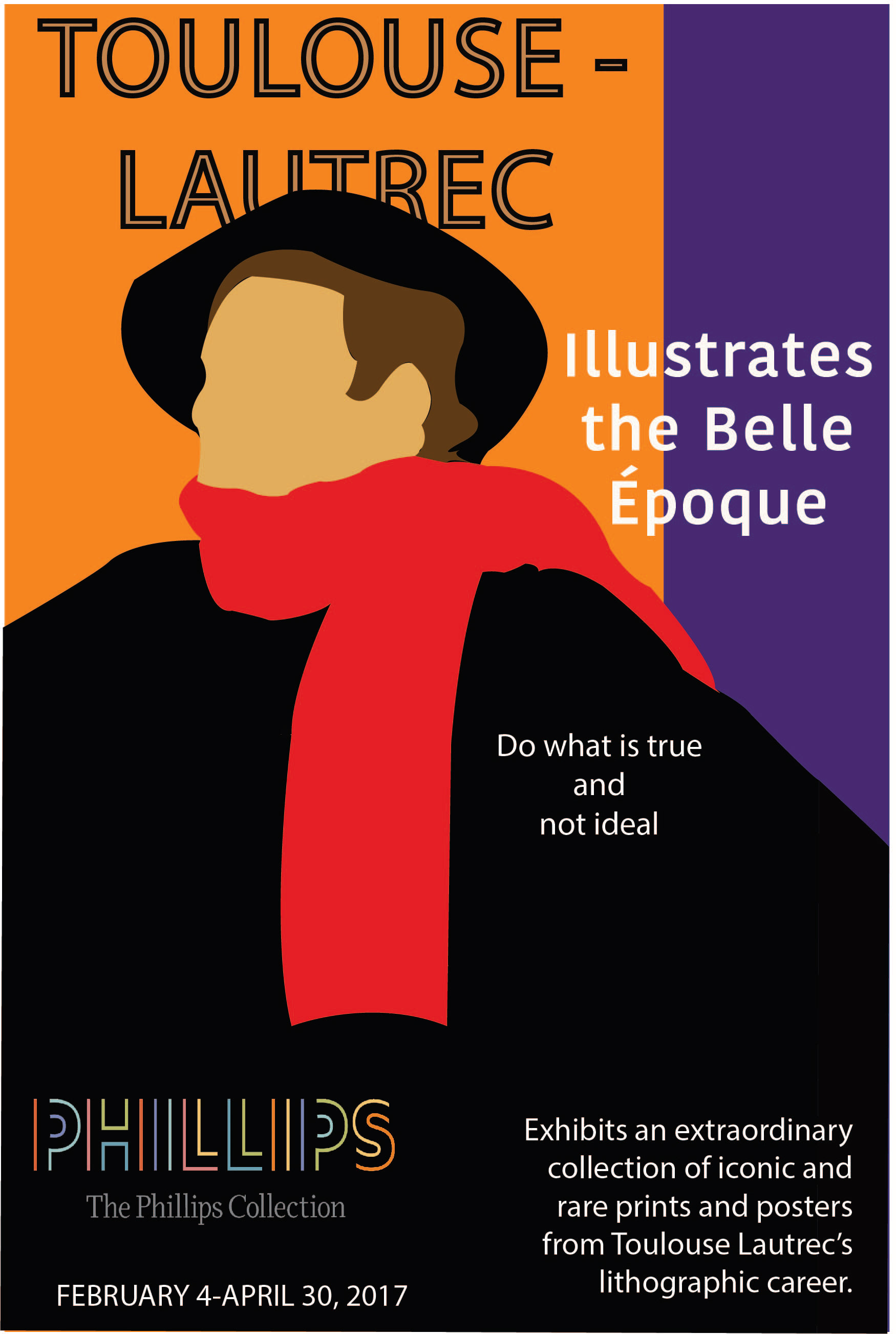 The Phillips Collection Toulouse Lautrec rendition poster