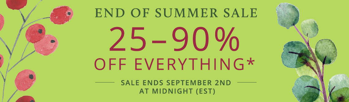 Chelsea Green Publishing's Summer Sales 2019 banner 25-90% Off Everything (1140 x 335)