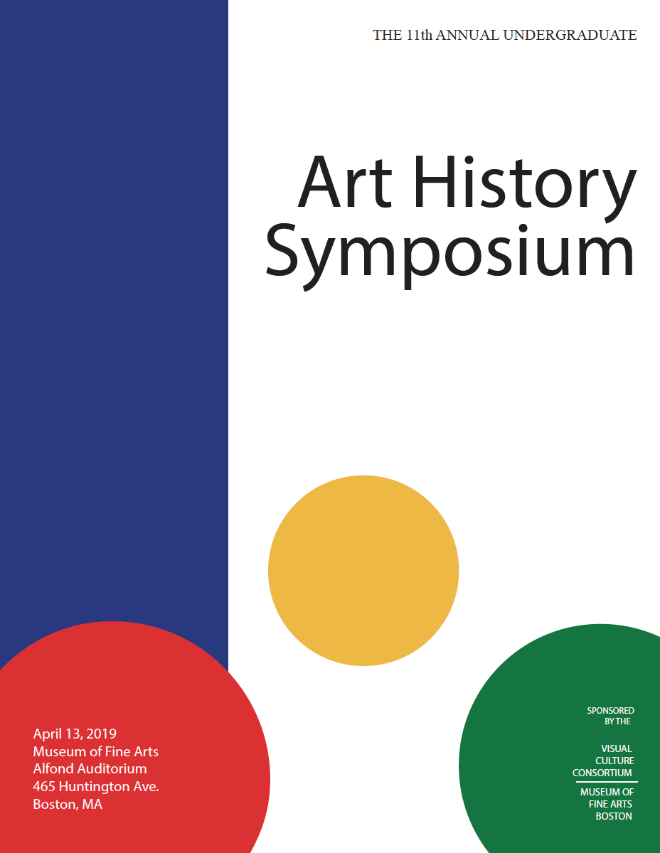 Museum of Fine Art's 11th annual undergraduate Art History Symposium 2019 program (cover)