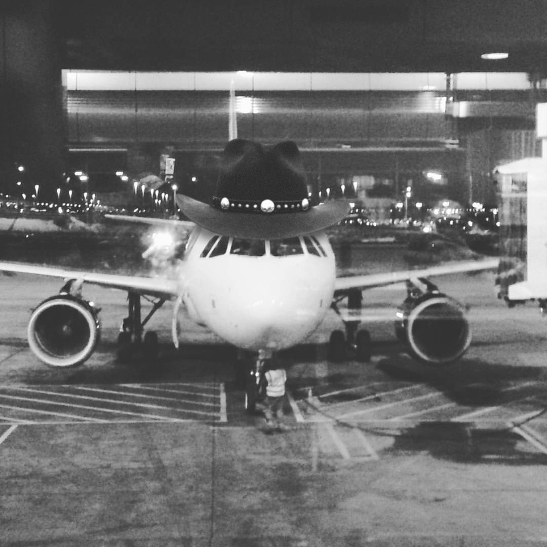 "I'm in Texas and i feel like my plane needs a cowboy hat"