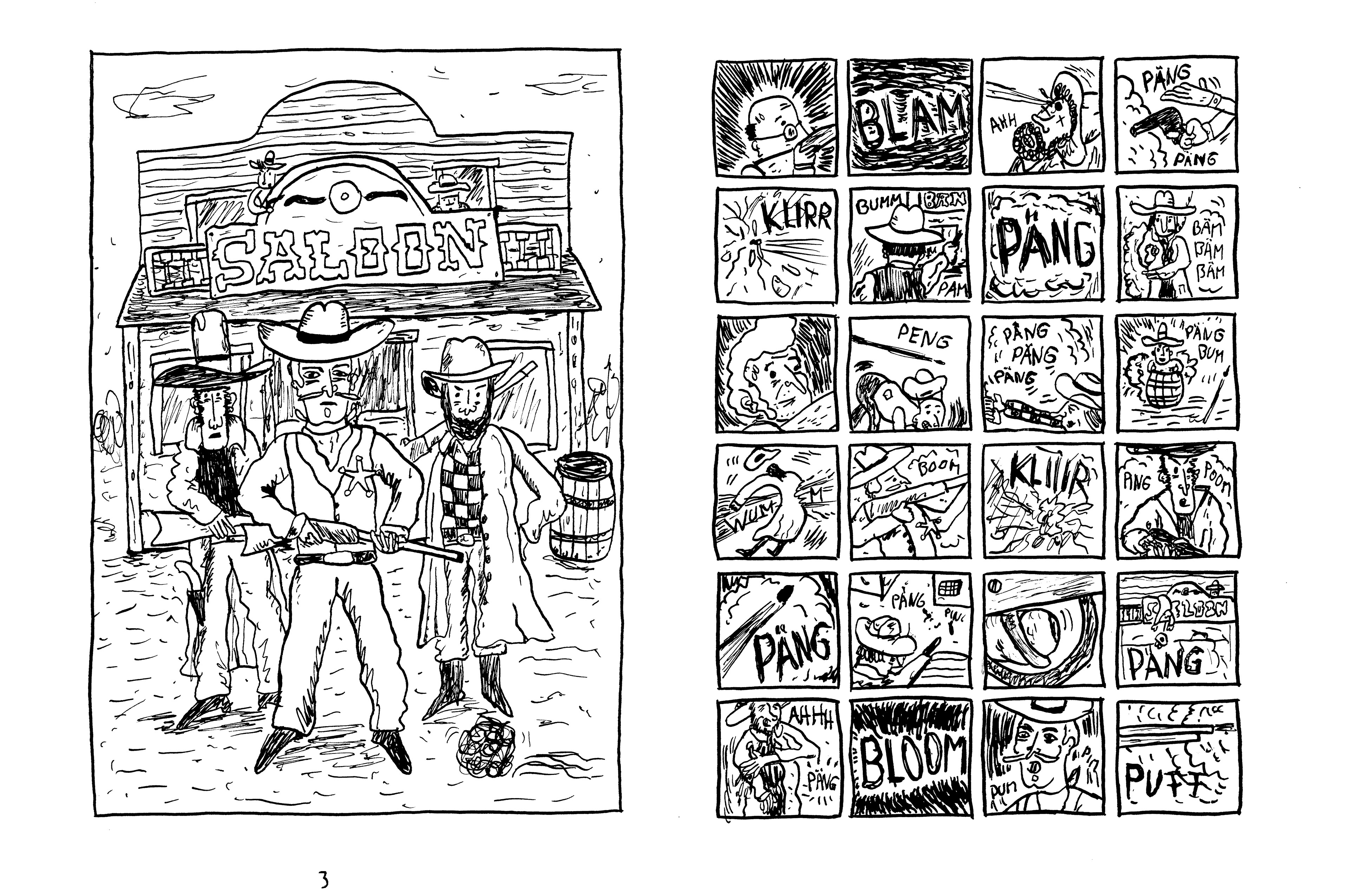 Comic Kosmos Vertikal chaos theorie inhalt tusche ink 3 wild west