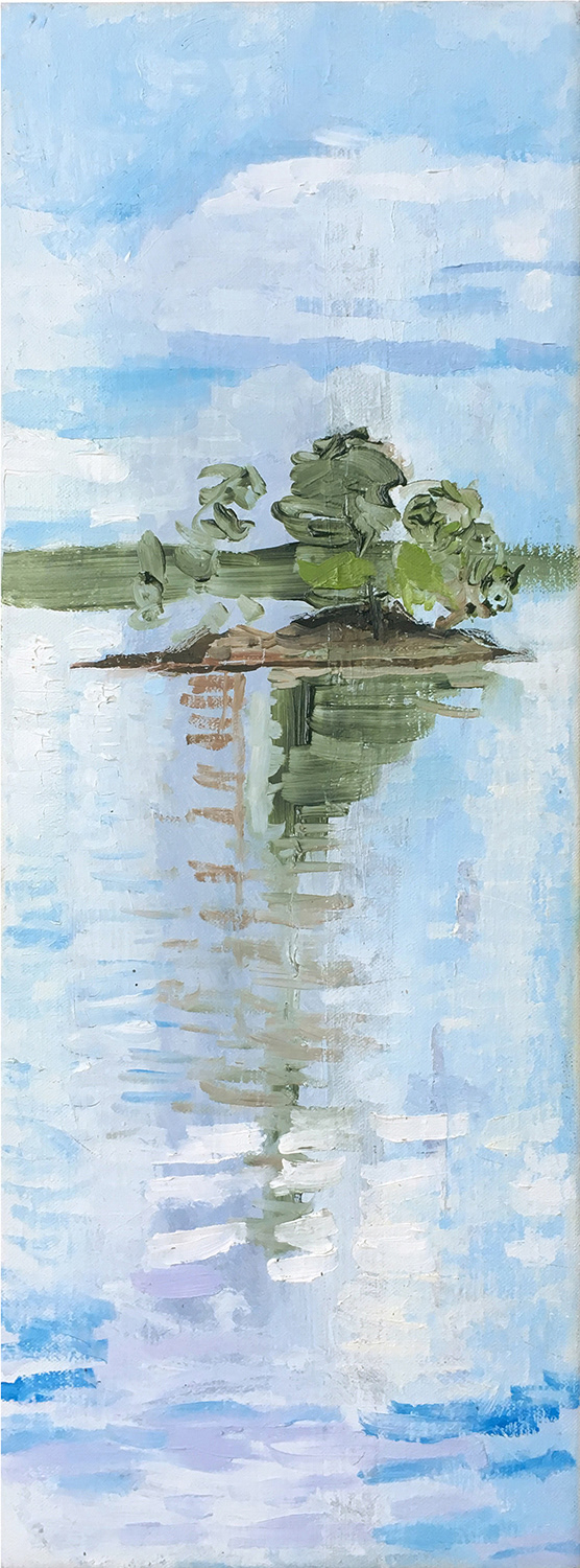 Islet, oil on canvas