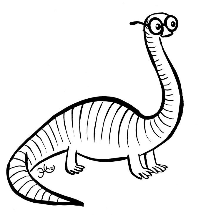 Illustration for translation company Lingosaurus