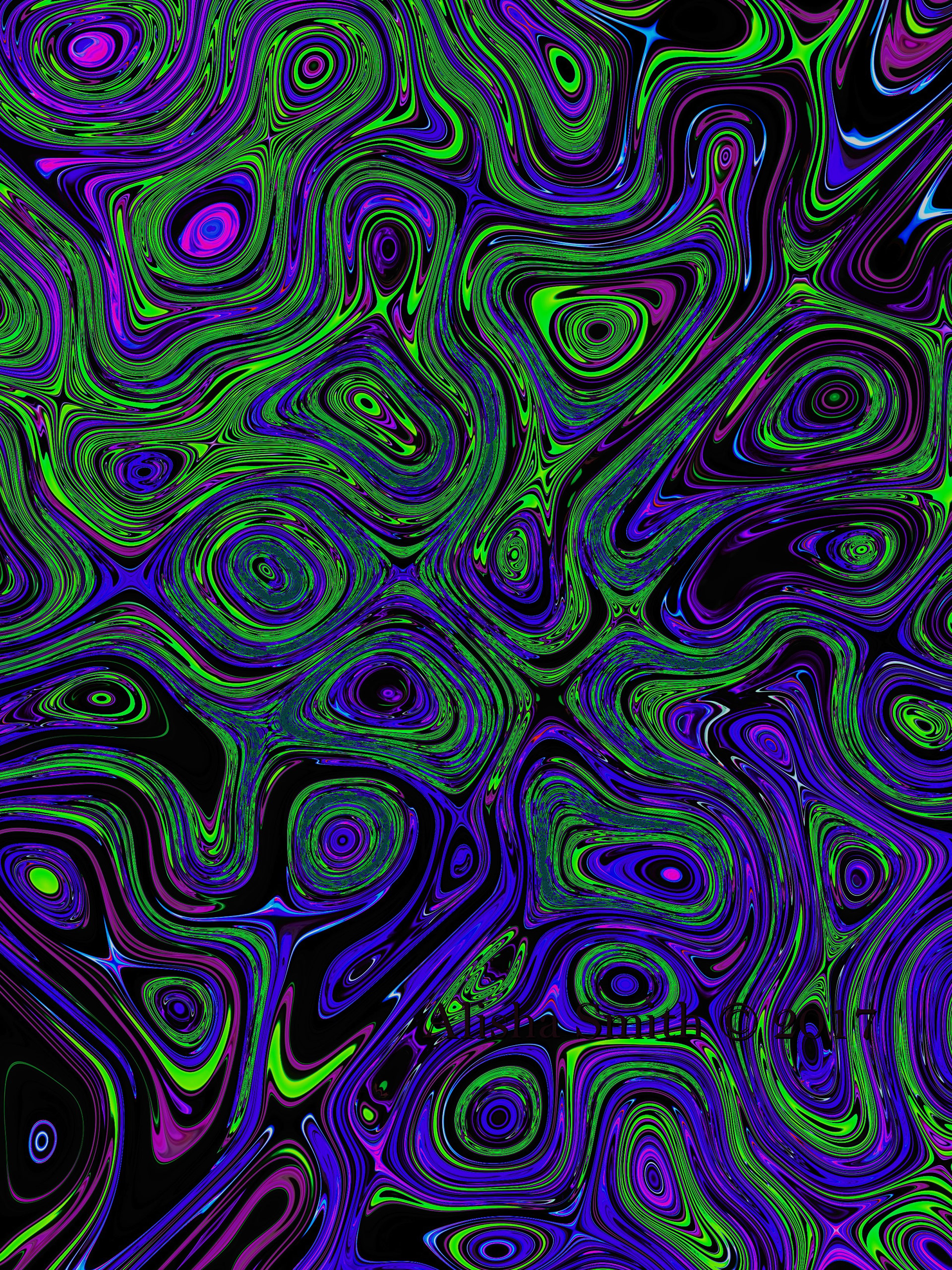 They Watch July 7, 2017  Looks like many faces and eyes watching me, made this during a particularly dark mood.