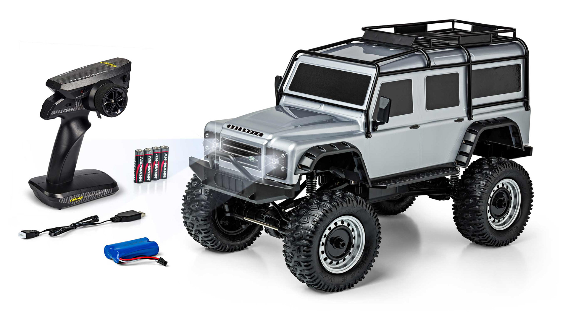 CARSON 1:8 Land Rover Defender Studioaufnahme