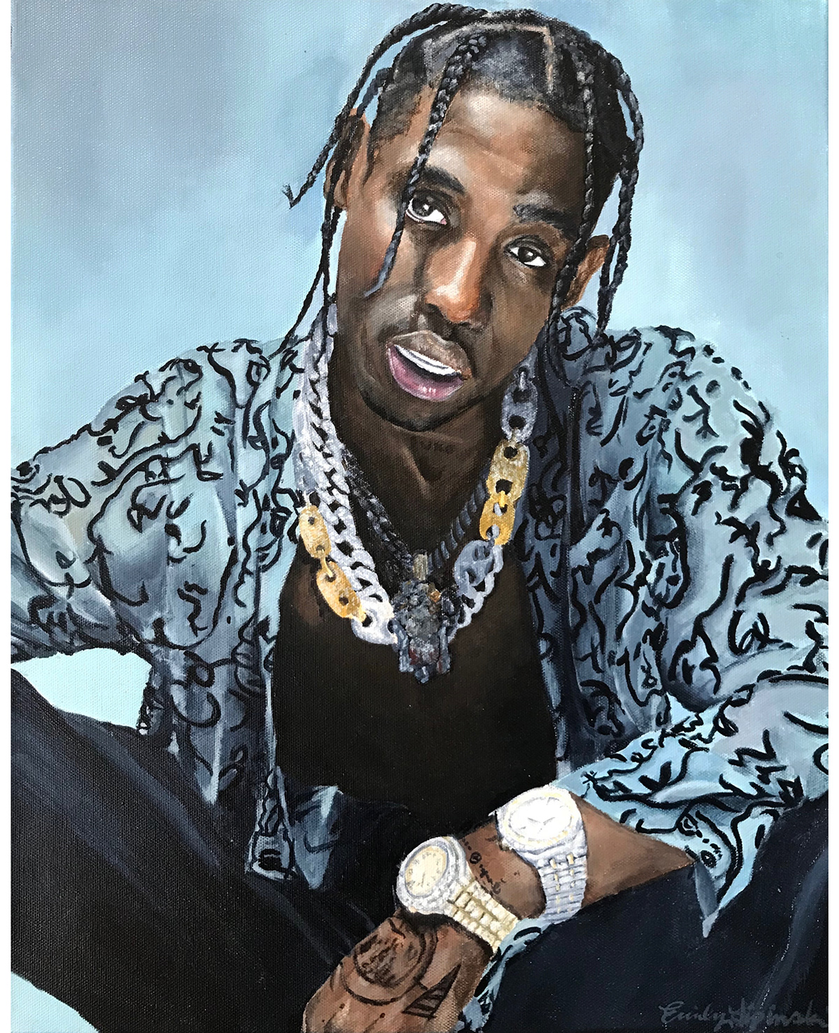 Emily Lipinski Design - Travis Scott Painting