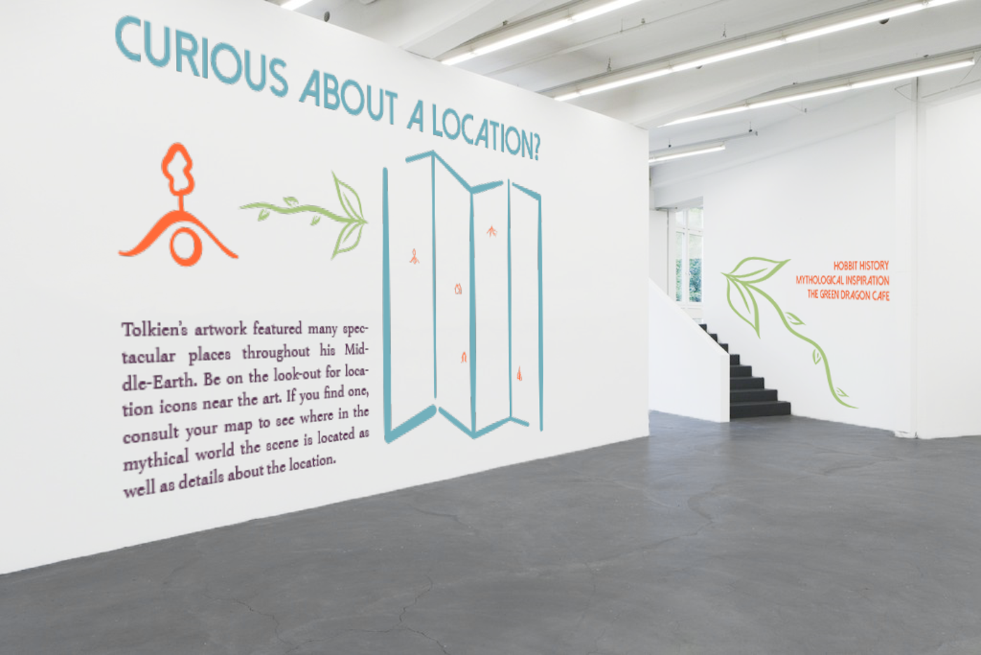 Interior wall three - Informational displays