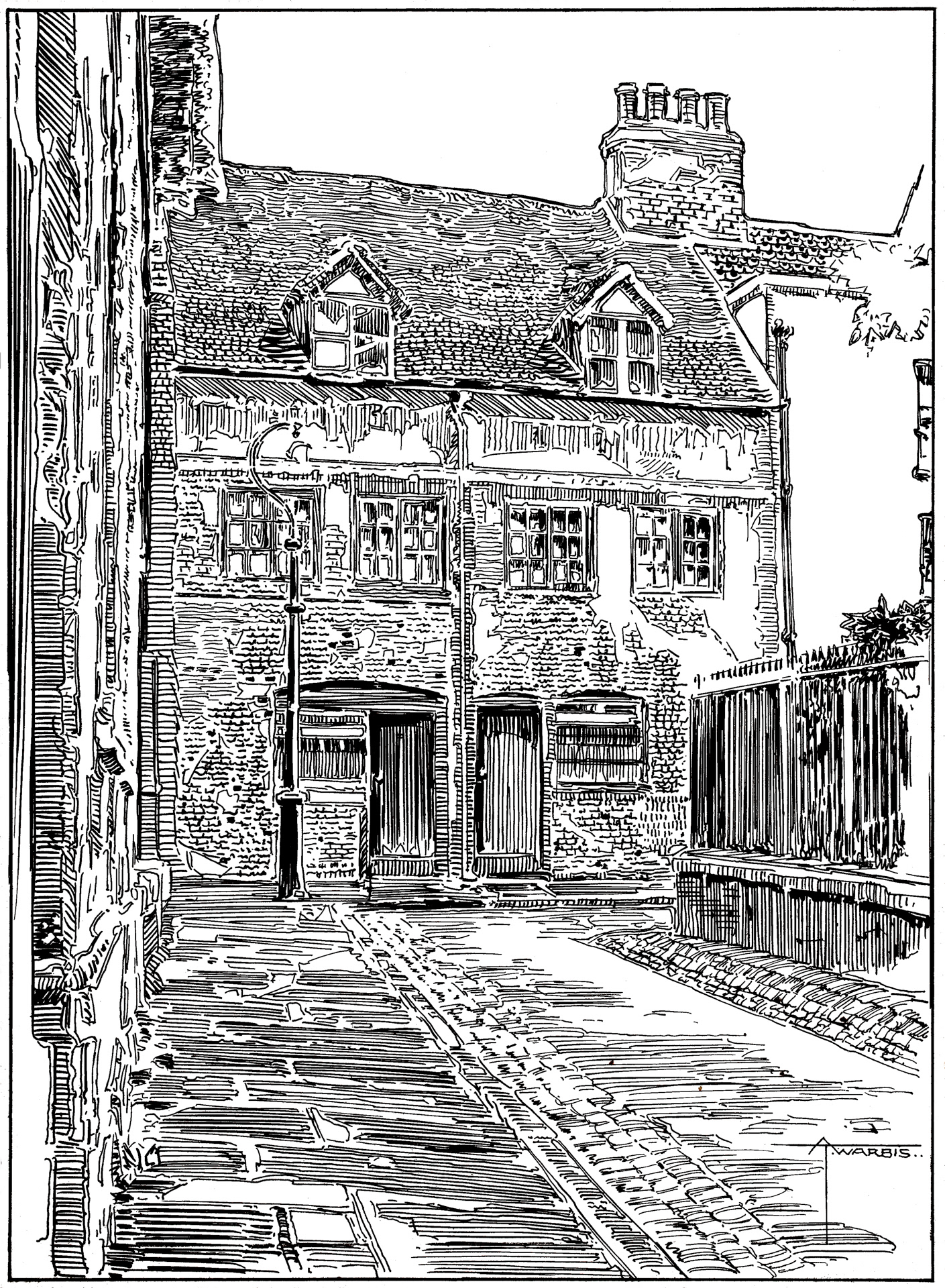 Ancient Dwellings in St Alkmund's Churchyard