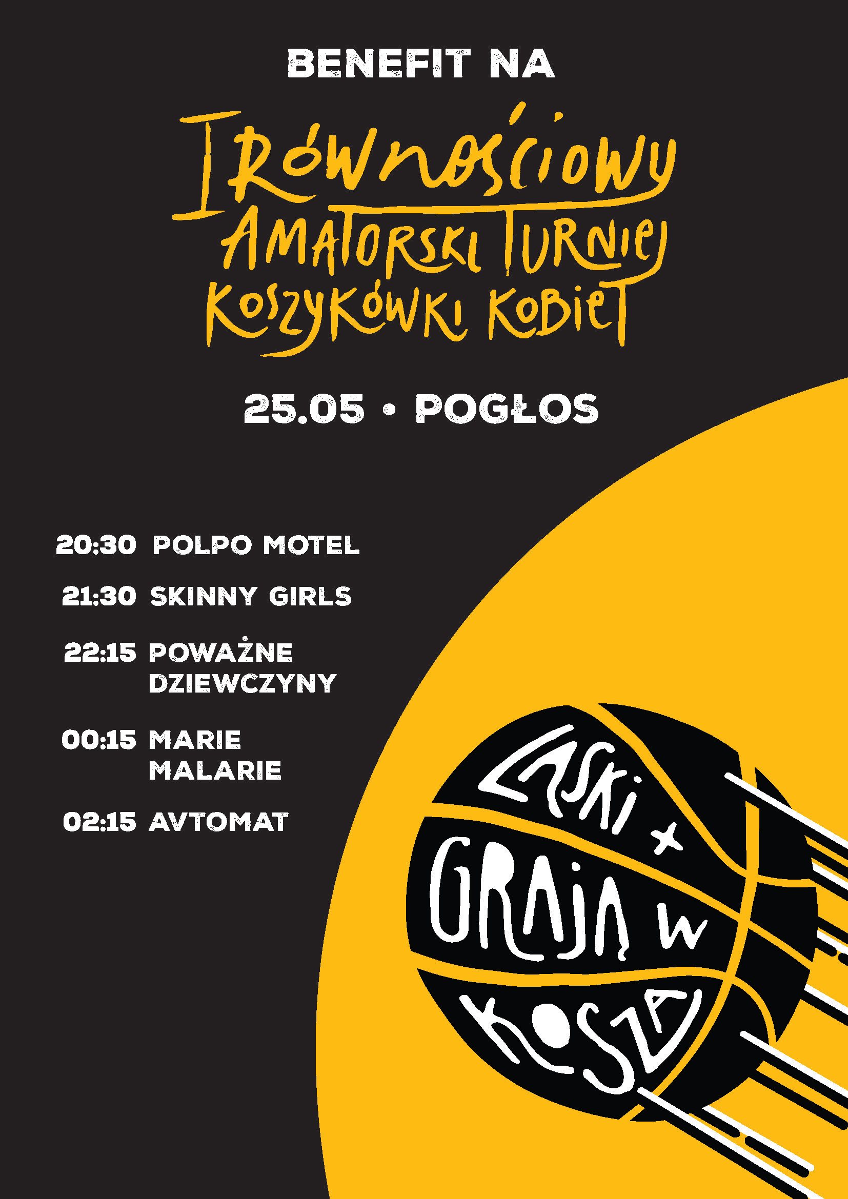 Line-up for fundraising party