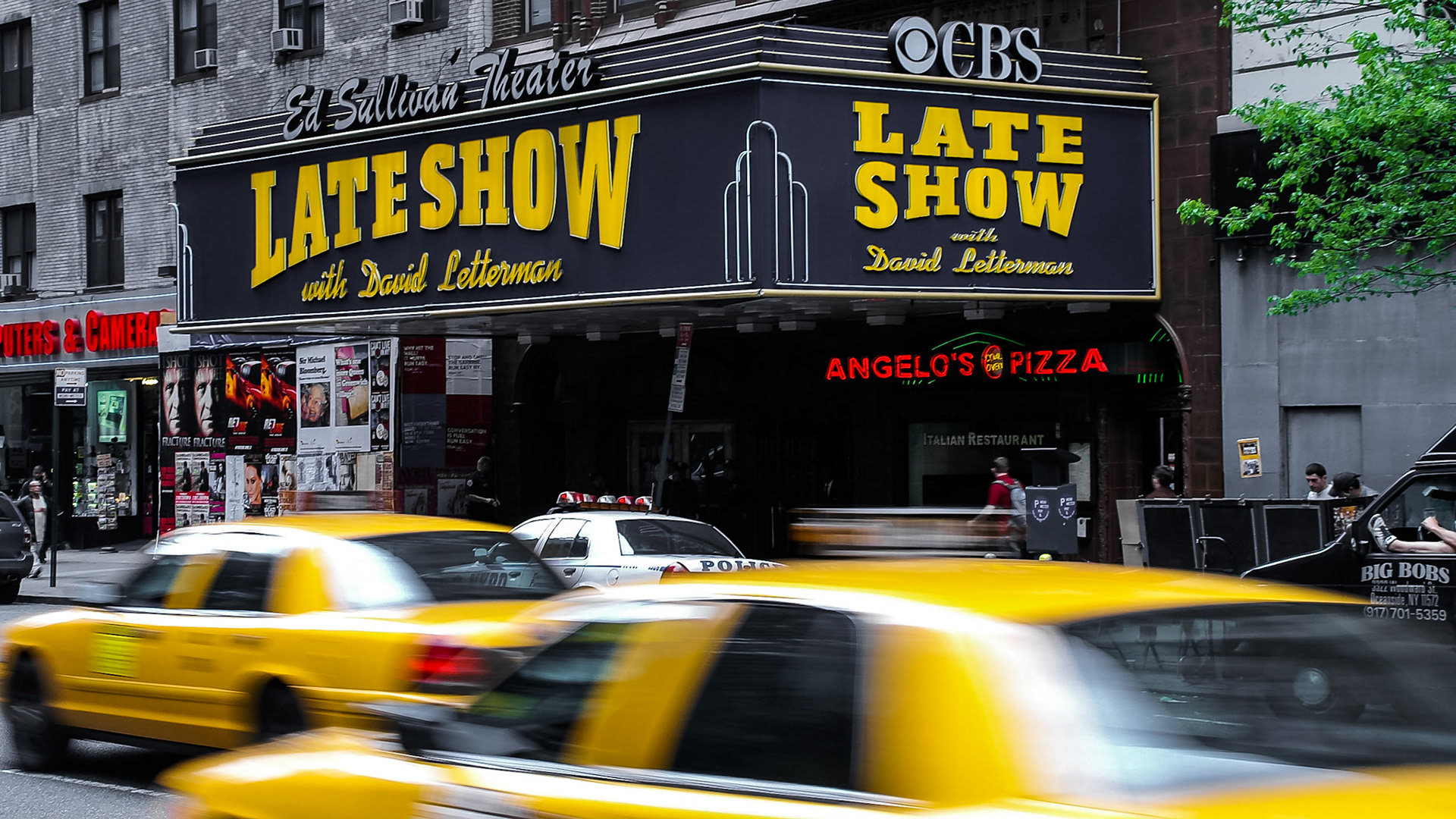 Taxis vor dem Ed Sullivan Theater