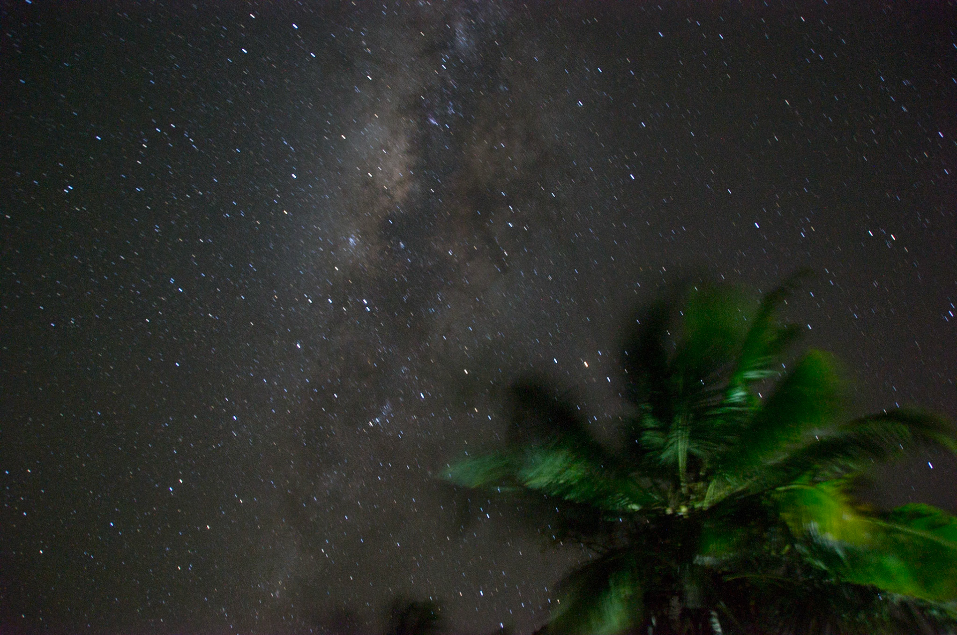 Milchstraße am Strand von Kenia