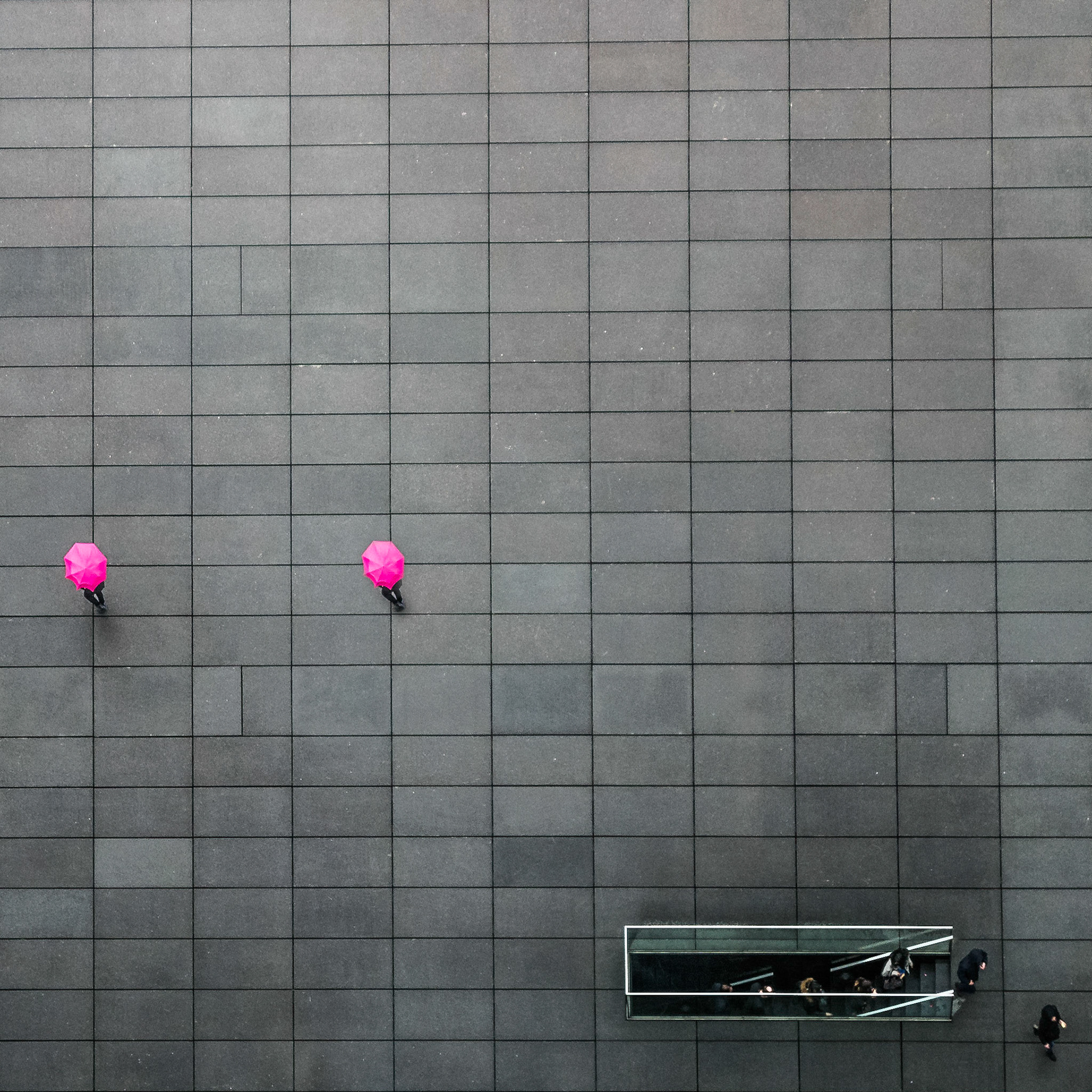 Blick auf den Platz vor dem EUGh in Luxemburg