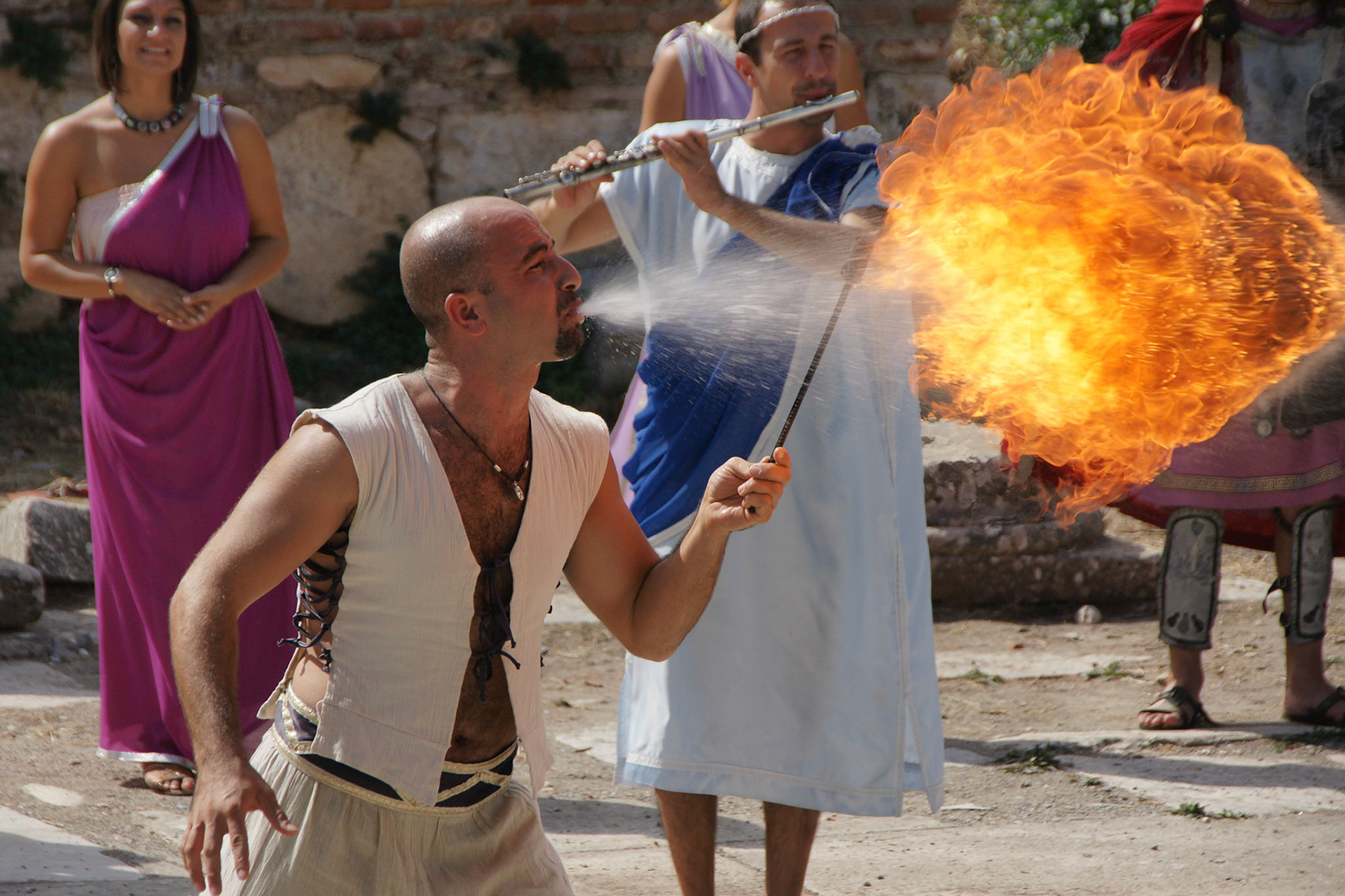 Feuerspeier in Ephesus