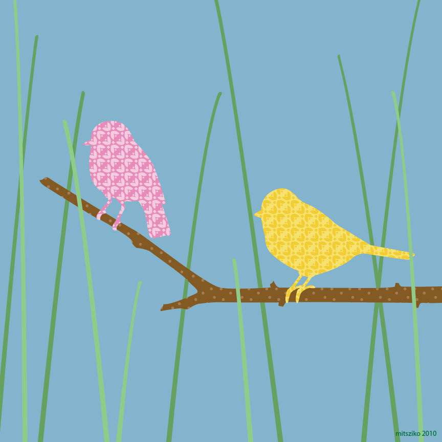 Patterned Birds - Adobe Illustrator