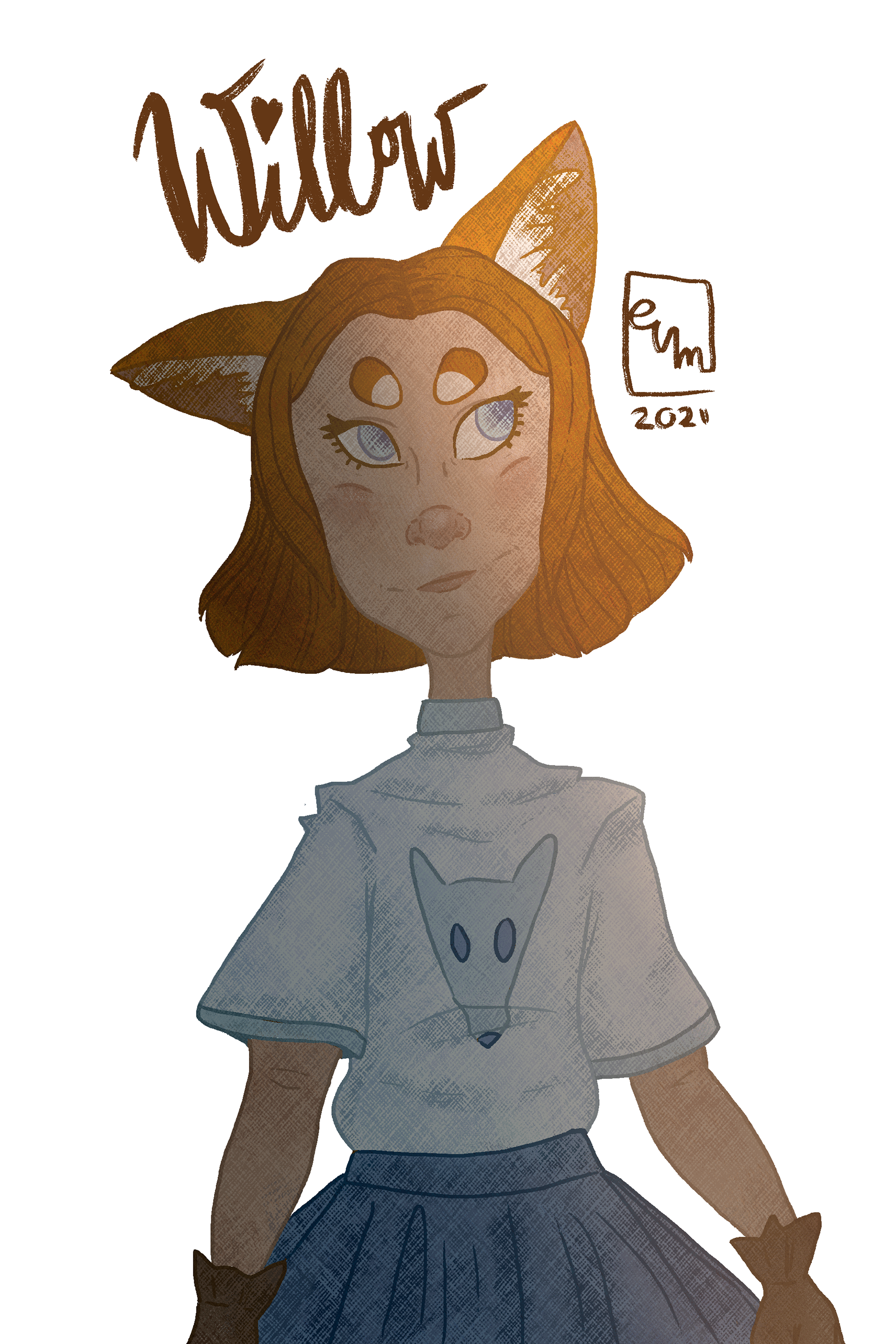 A more sketch like line art and shading