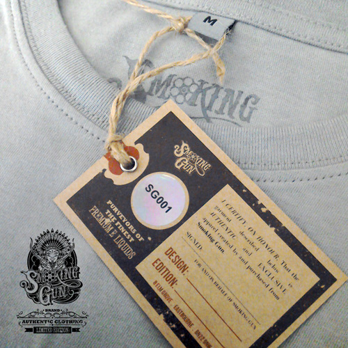 Smoking Gun branding - garment design & print