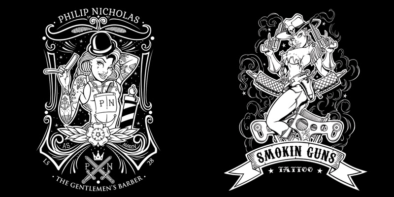 Custom branding illustrations