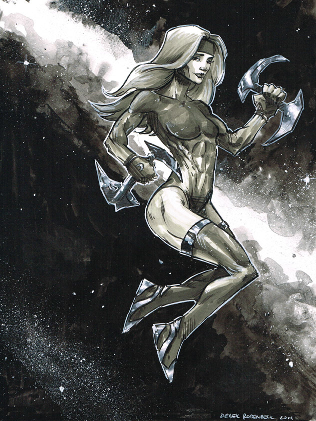 Neutrino– Ink and Digital art by Derek Rodenbeck derekro