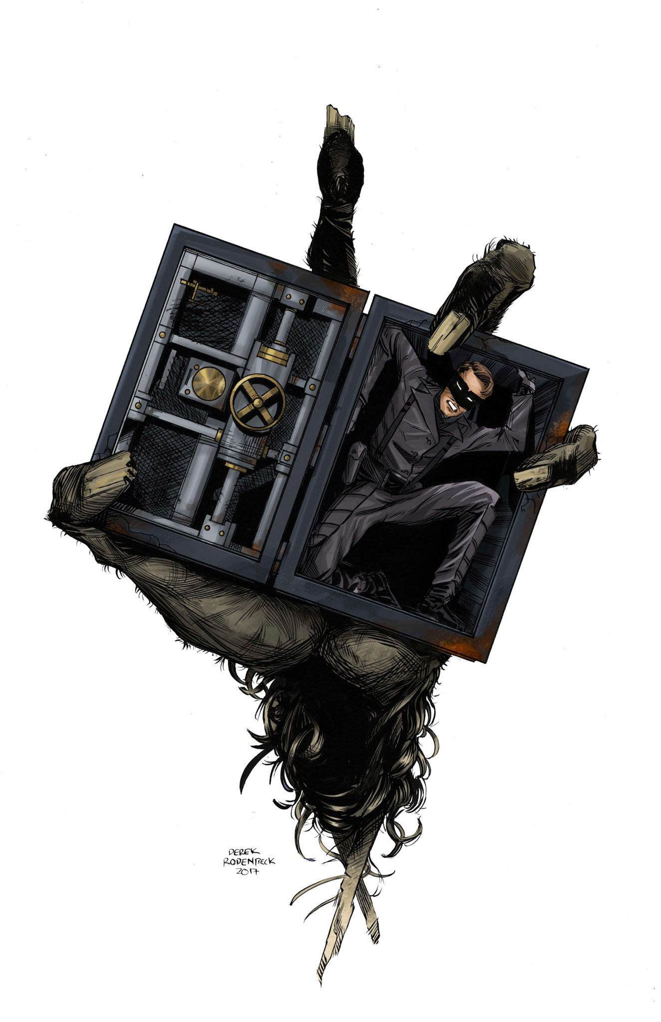 Wolverton Cover – Ink and Digital art by Derek Rodenbeck derekro