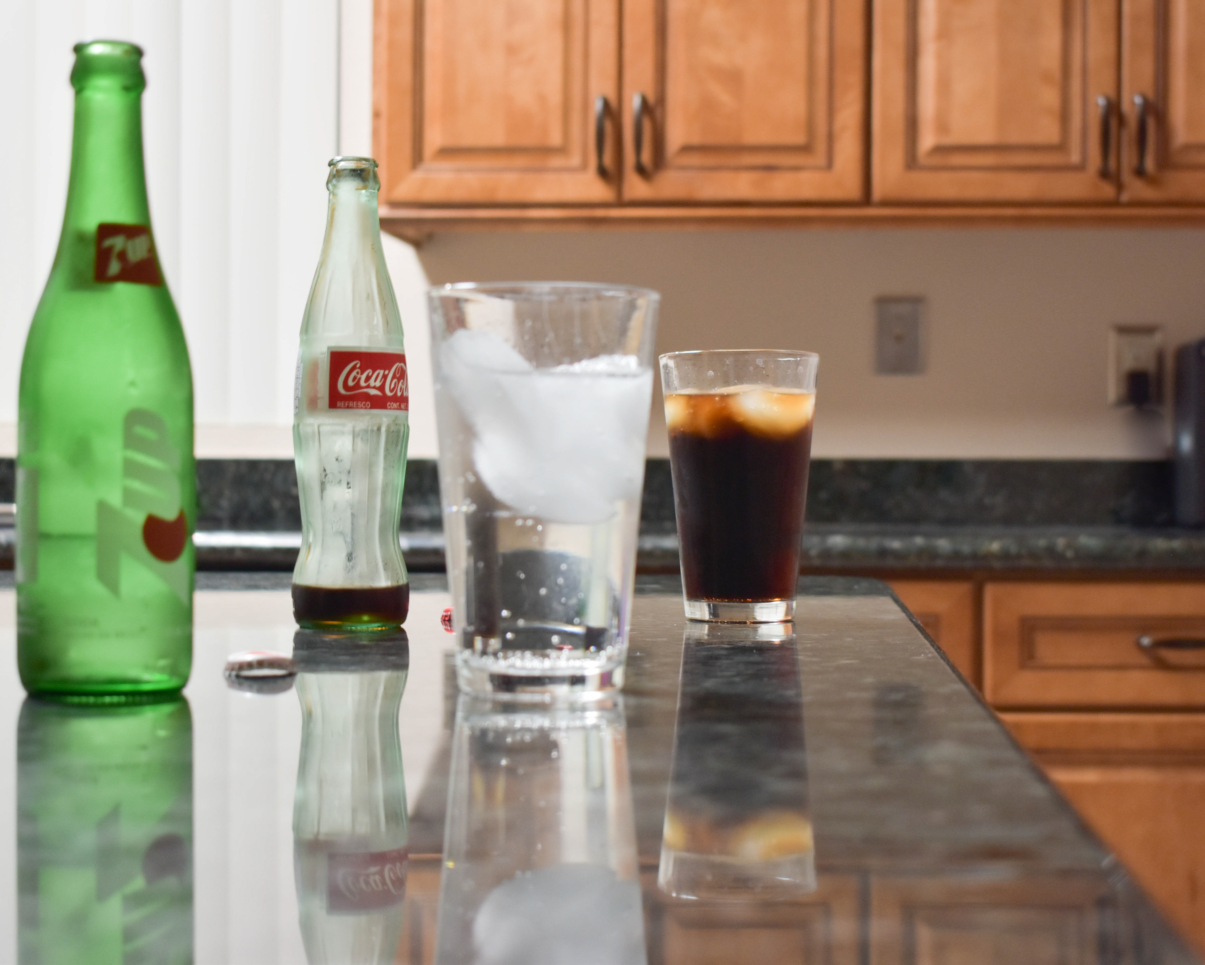 Rule of Thirds focus on the drinks