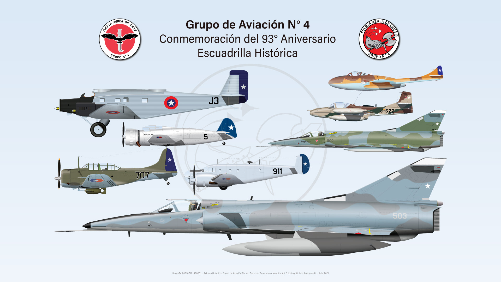 Conmemoración del 93° Aniversario del Grupo de Aviación No. 4