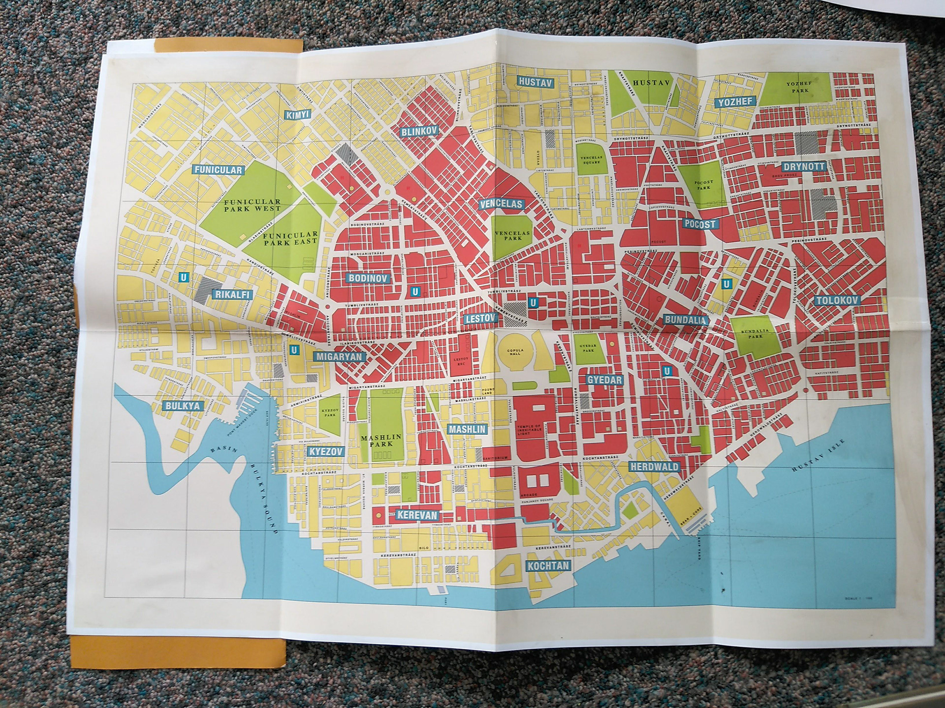 Map designed for "City and the City"