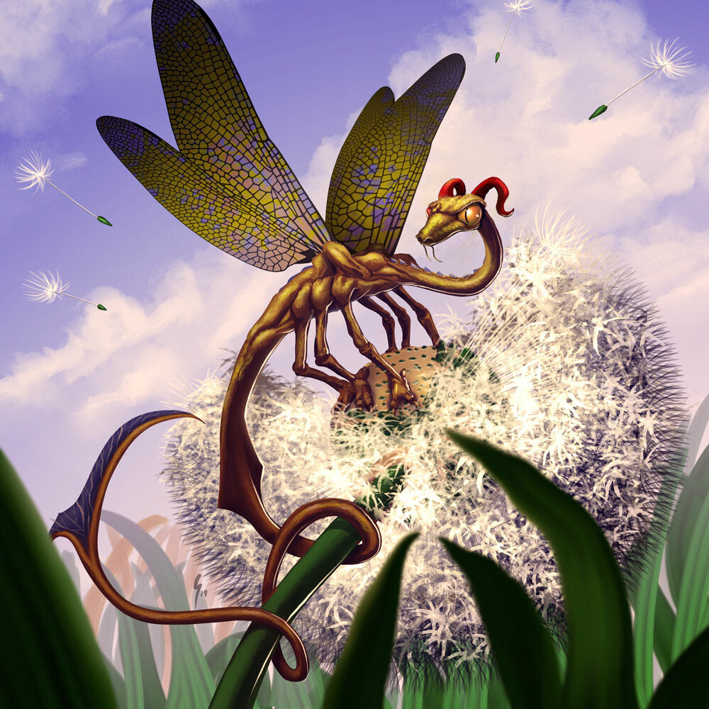 Dragonfly, for the ArtOrder "Tiny Dragon" competition