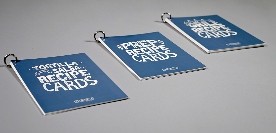 yanina rabinkova CHIPOTLE RECIPE CARDS