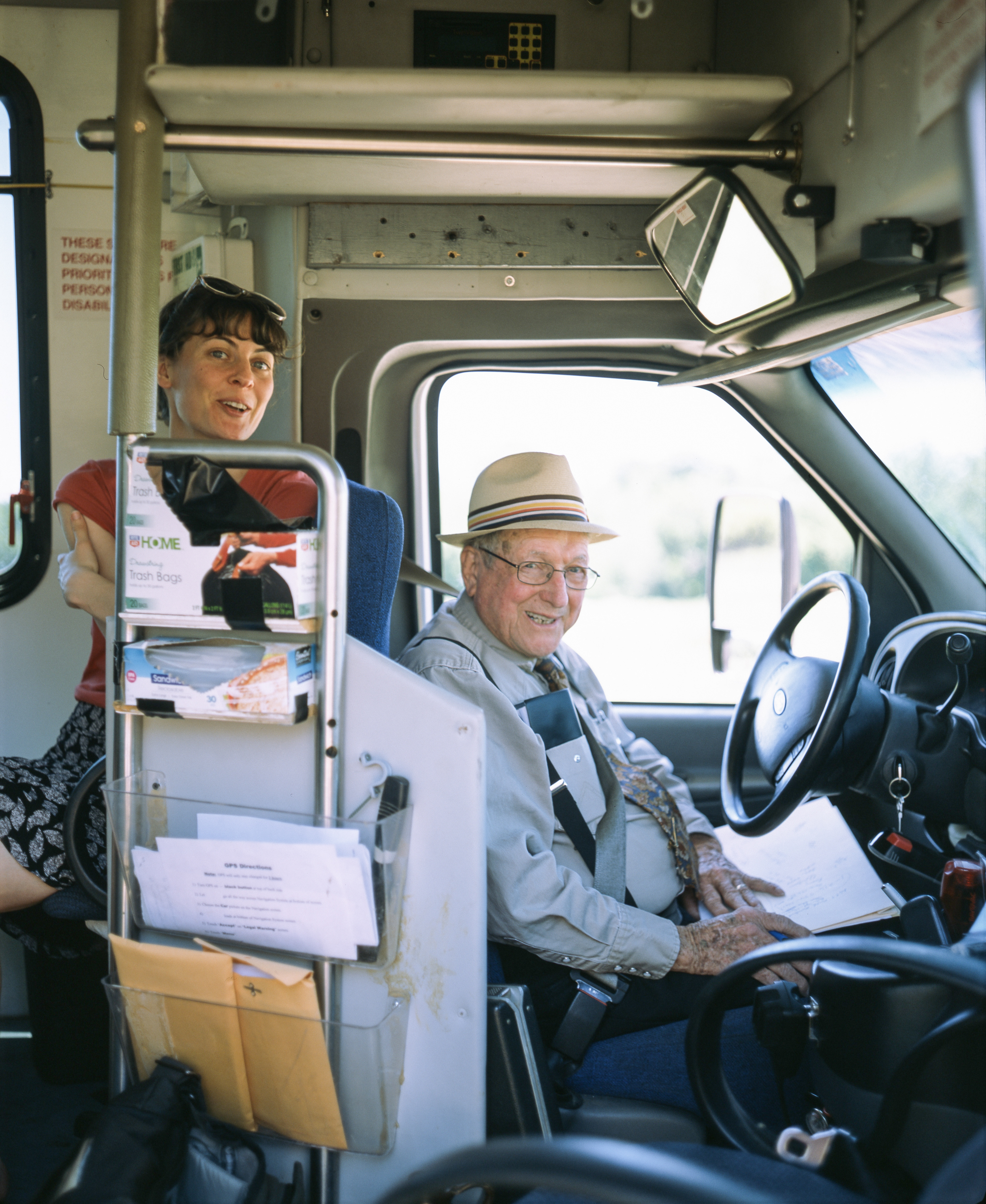 Bill in his church bus, KY