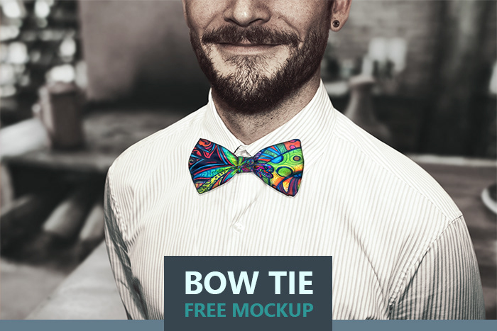 Download P Linderstam Bow Tie Free Mockup