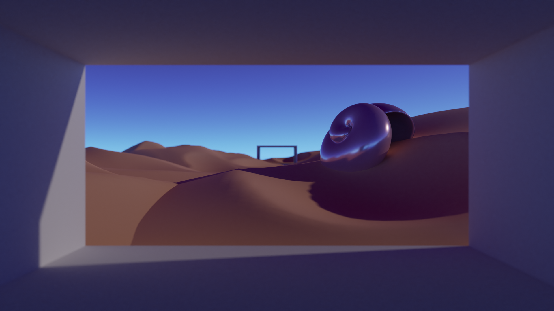 Frühe Testvisualisierung Desert