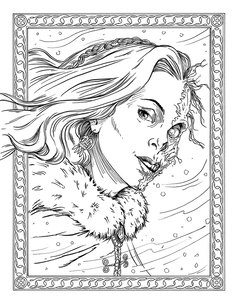 Keith Robinson Illustration The Magnus Chase Coloring Book