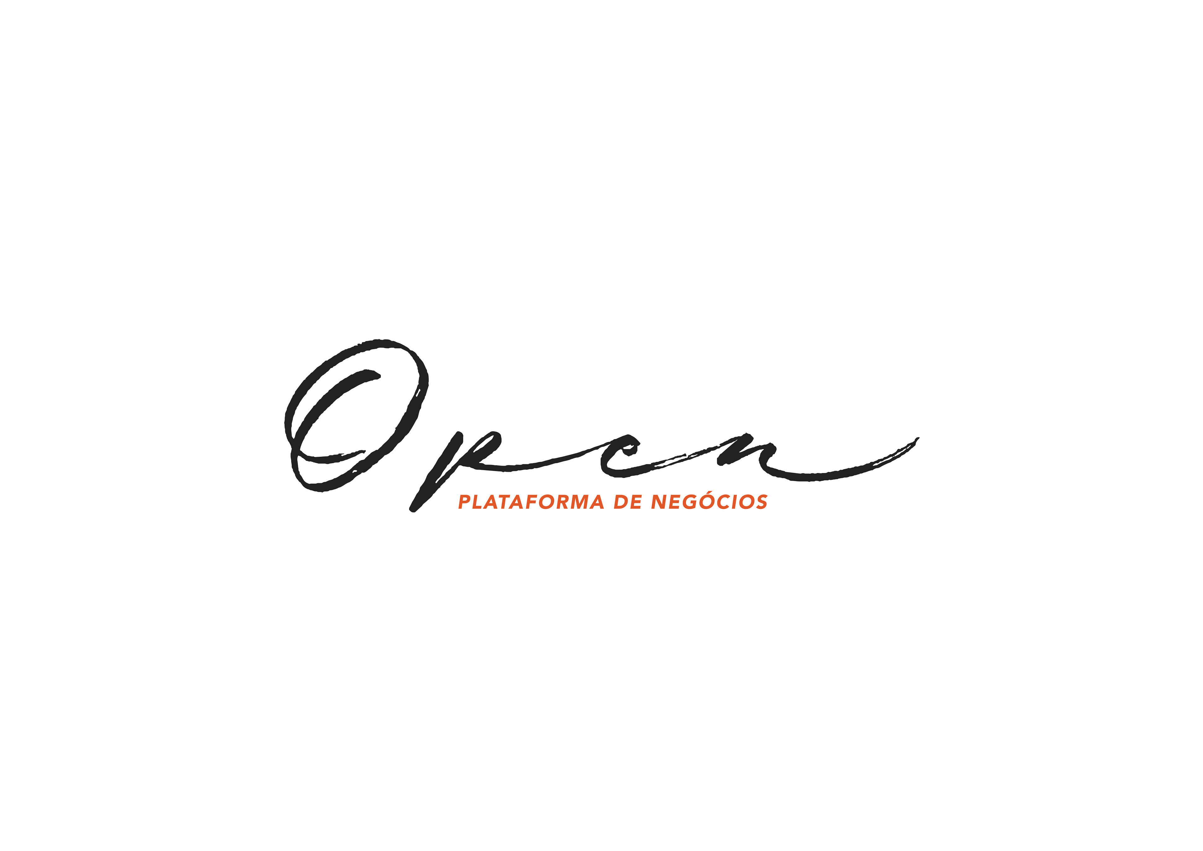 Open Plataforma de Negócios logo design.