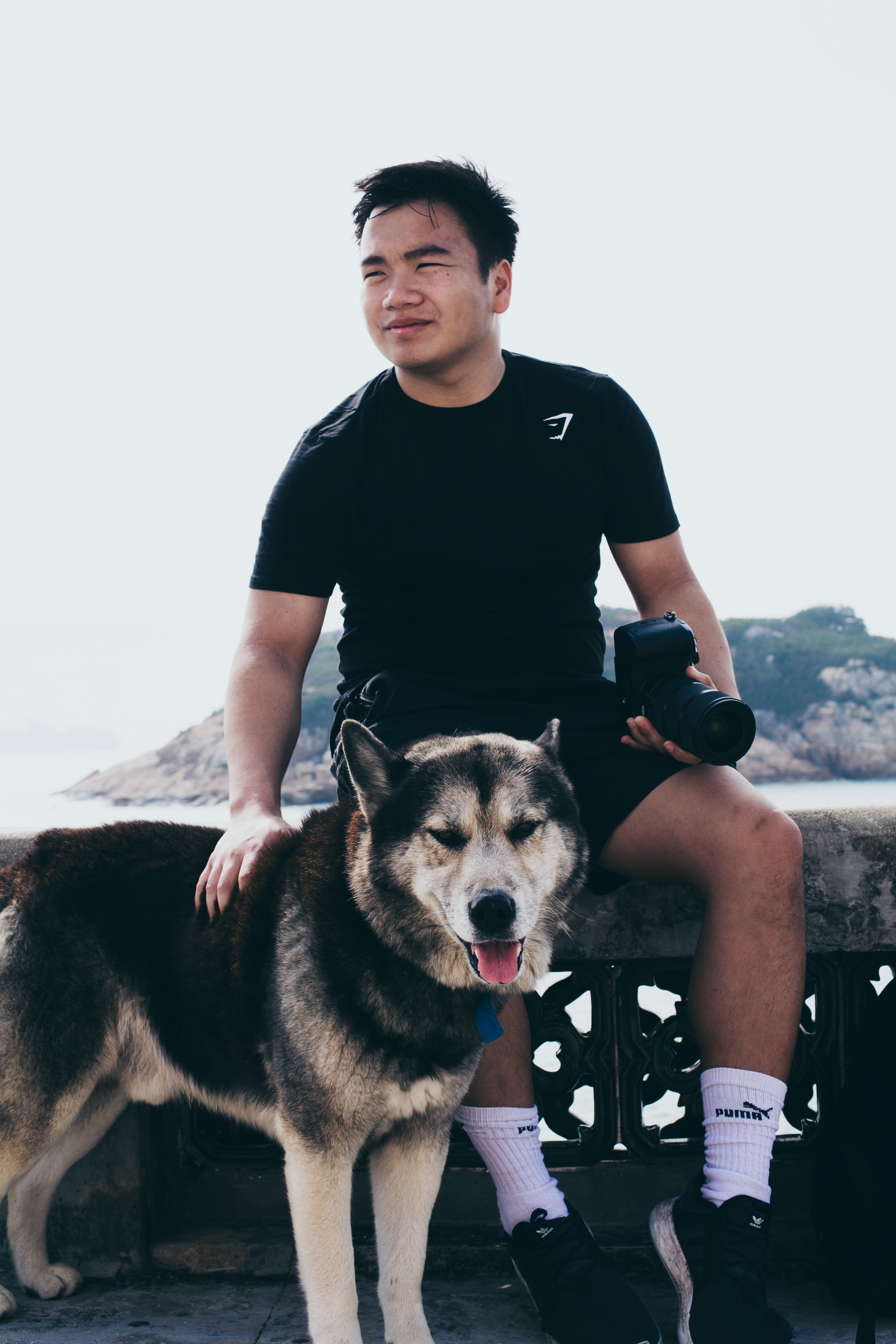 @lapyinbrooks_ & Samson (Bobby), the tour guide dog