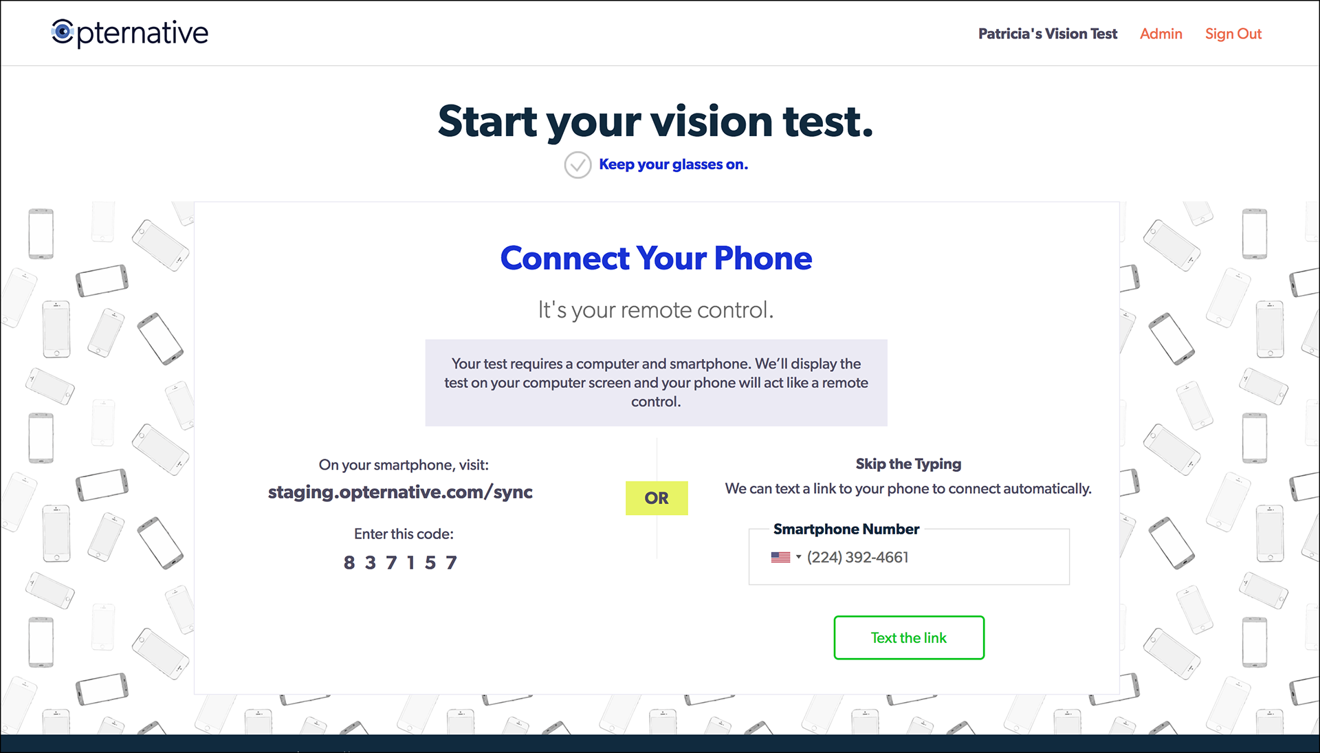 Old Device Sync Page