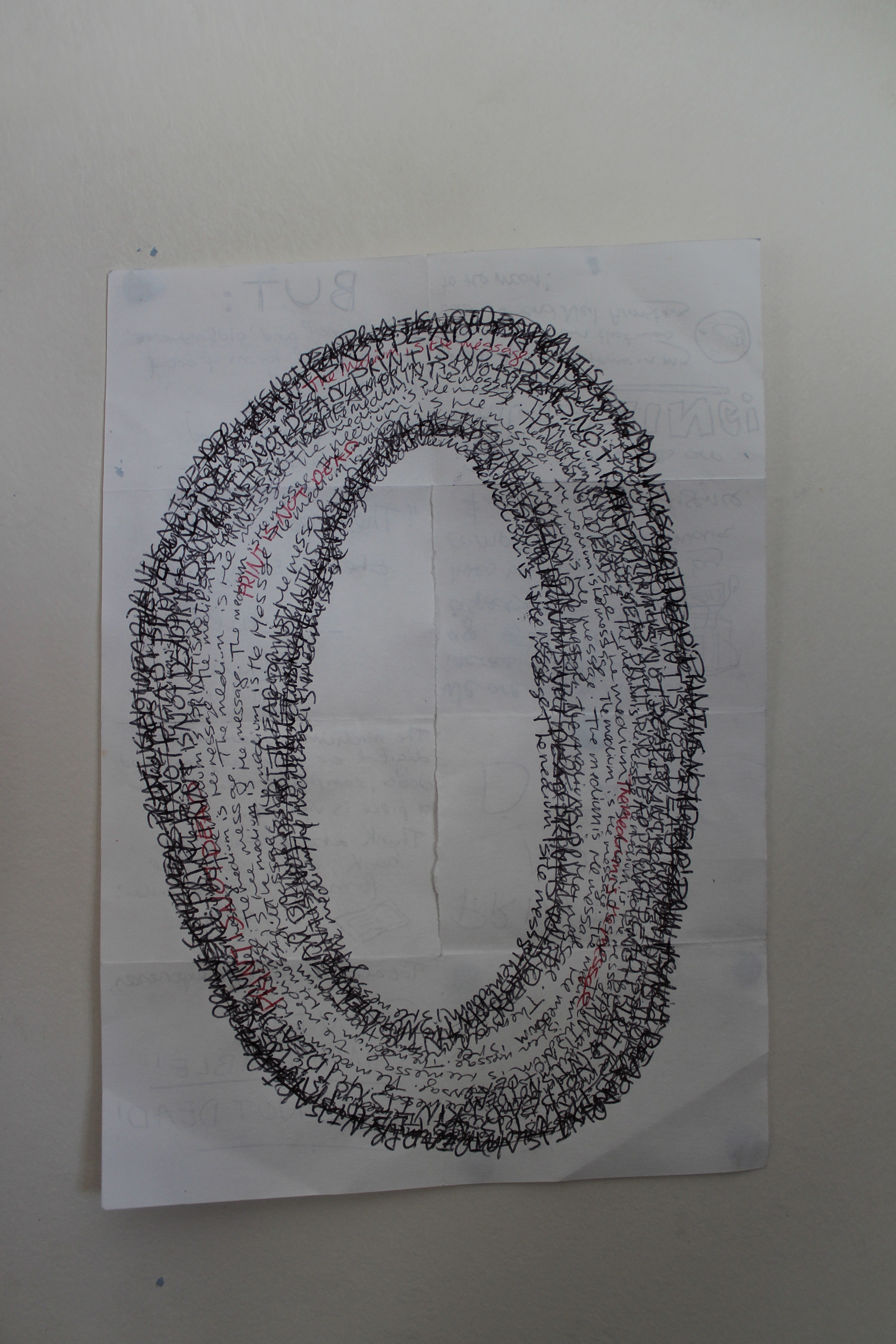 This O is the result of folding out a zine, with the meaning behind this project written within it. I used a zine to represent the importance of self publishing and in celebration of the revolutionary nature of them used by feminists and punks to inspire socail change.