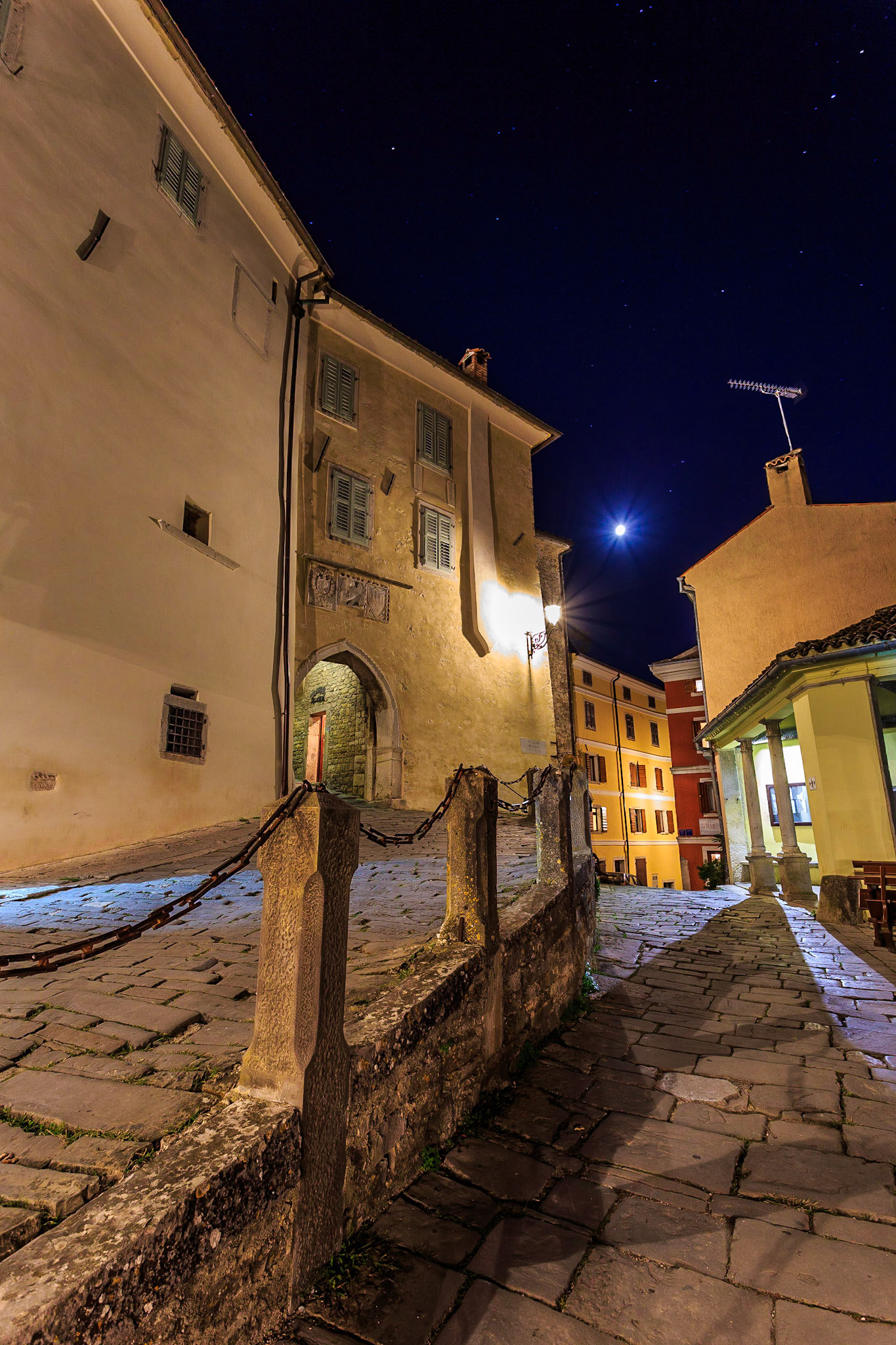 Moonlight over Motovun, Croatia
