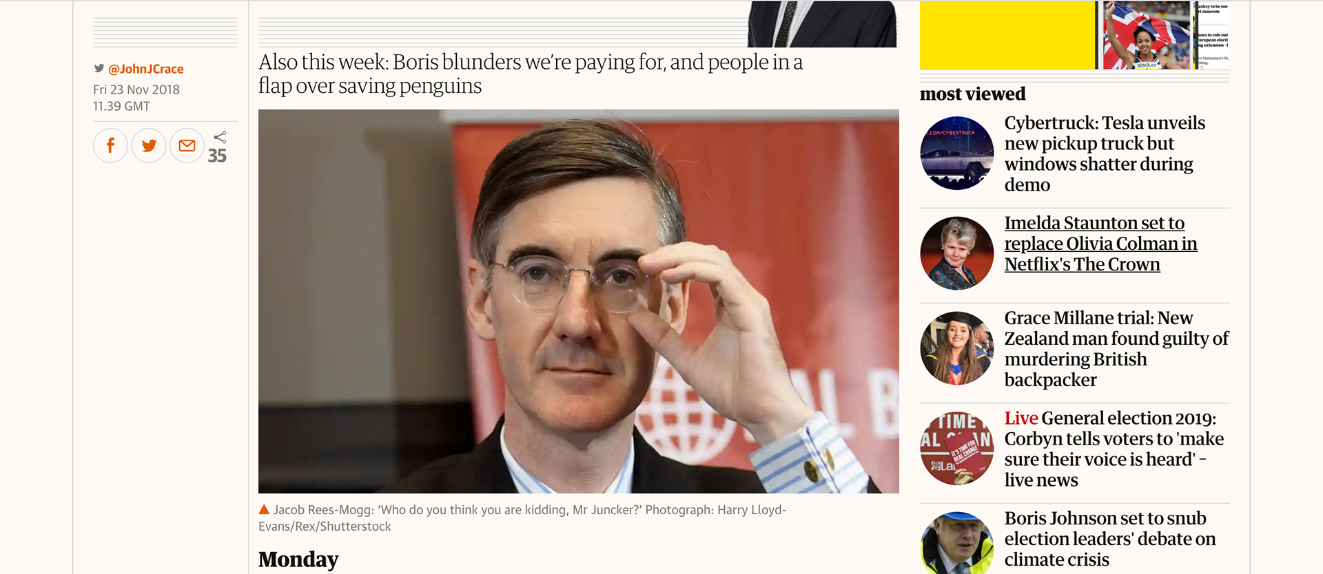 The Guardian: ERG meeting Jacob Rees-Mogg