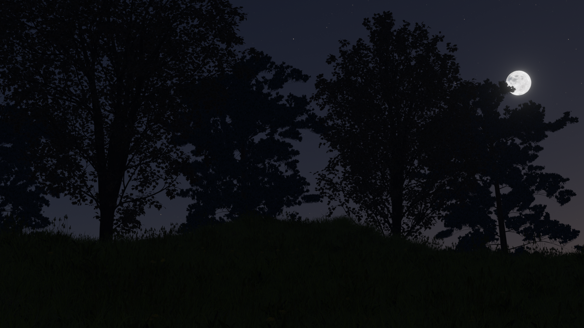 Outdoor Night Lighting Test 3, Blender