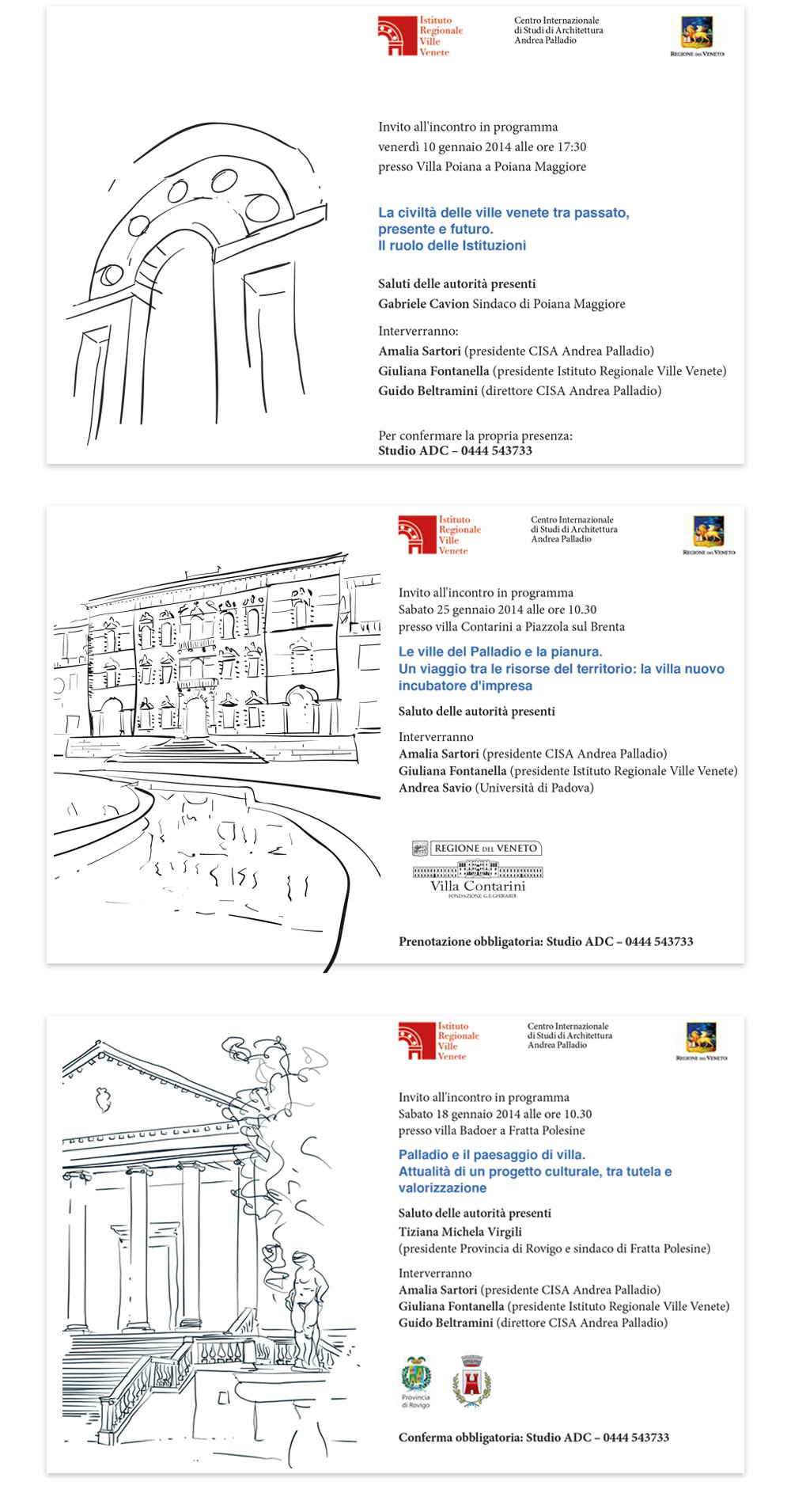 Istituto Regionale Ville Venete.Studio Cudicio Studio Grafico Vicenza Incontri In Villa