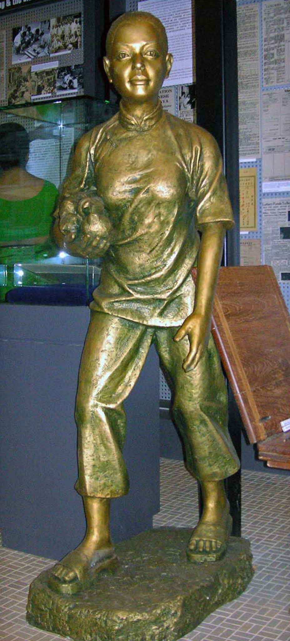 Chinese Women . Cast Resin with Paint