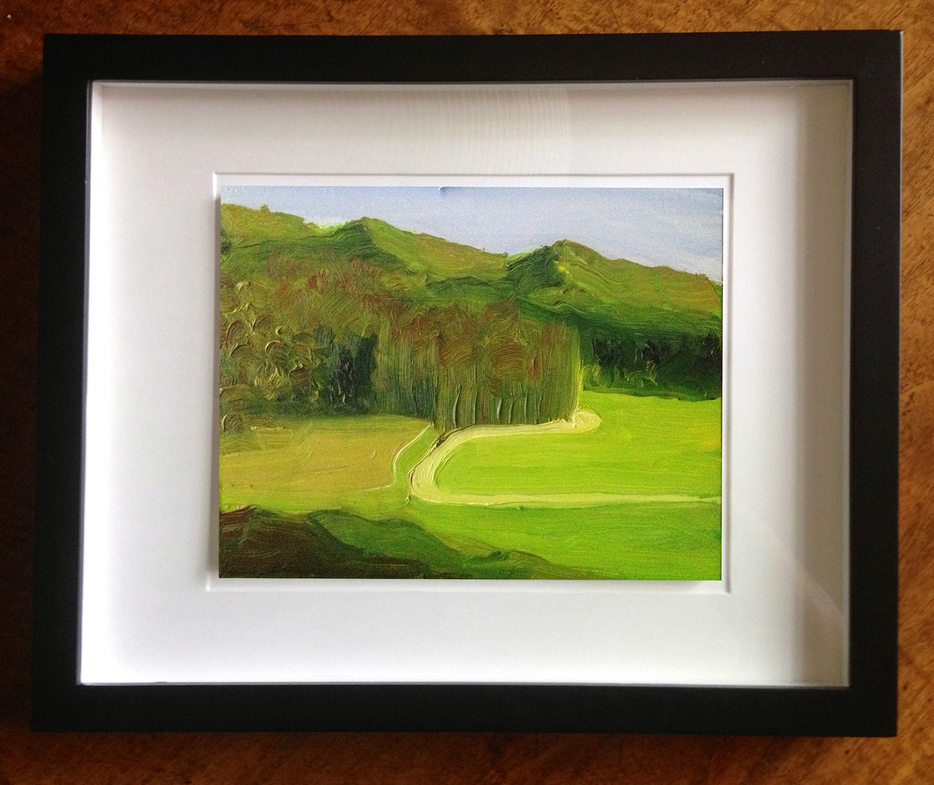 "Storm King II" Oil On Foam Core Panel, 4.5" x 16", 2012, Private Collection