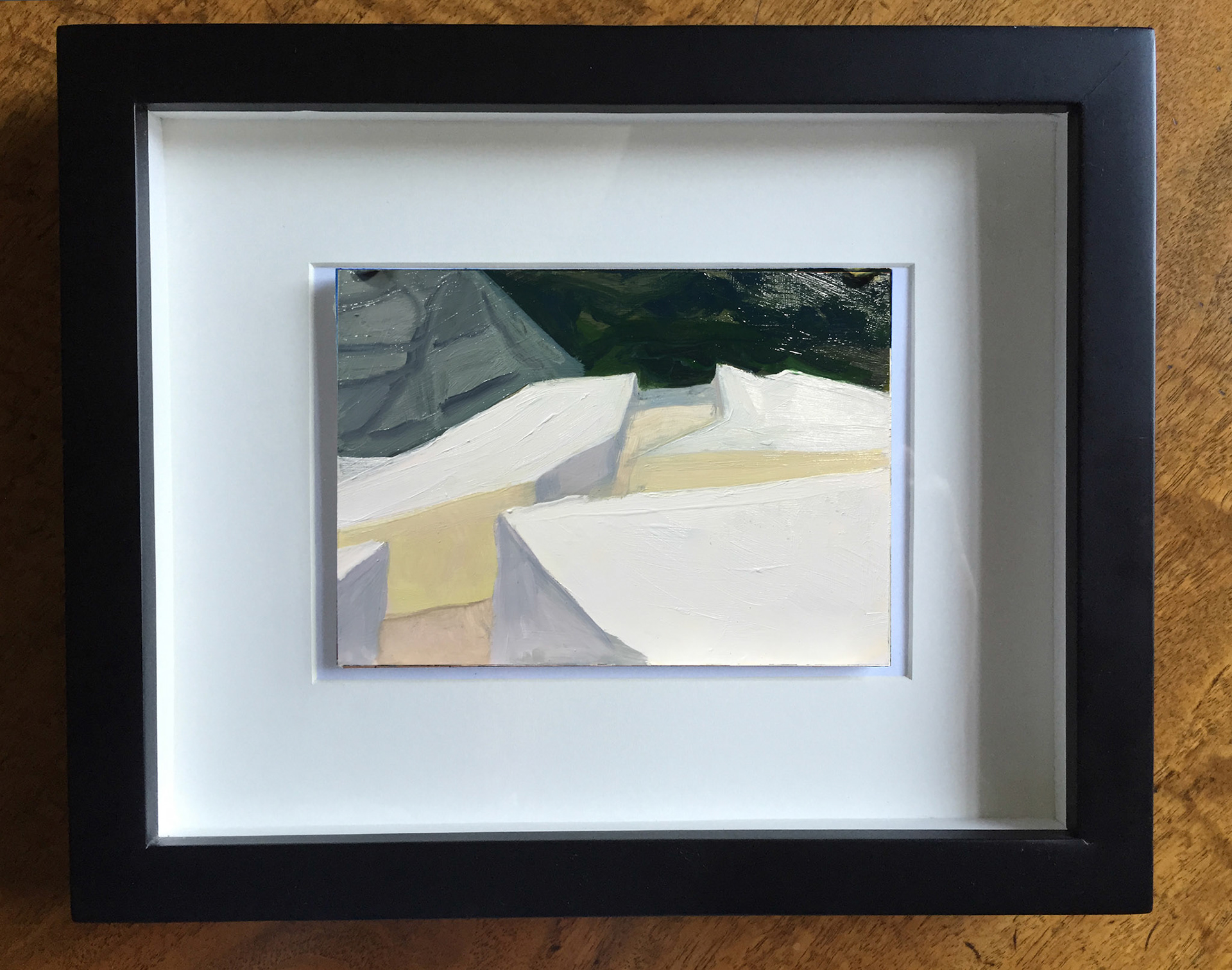 "Cretto IV"Oil On Foam Core Panel, 4.5" x 6", 2015 