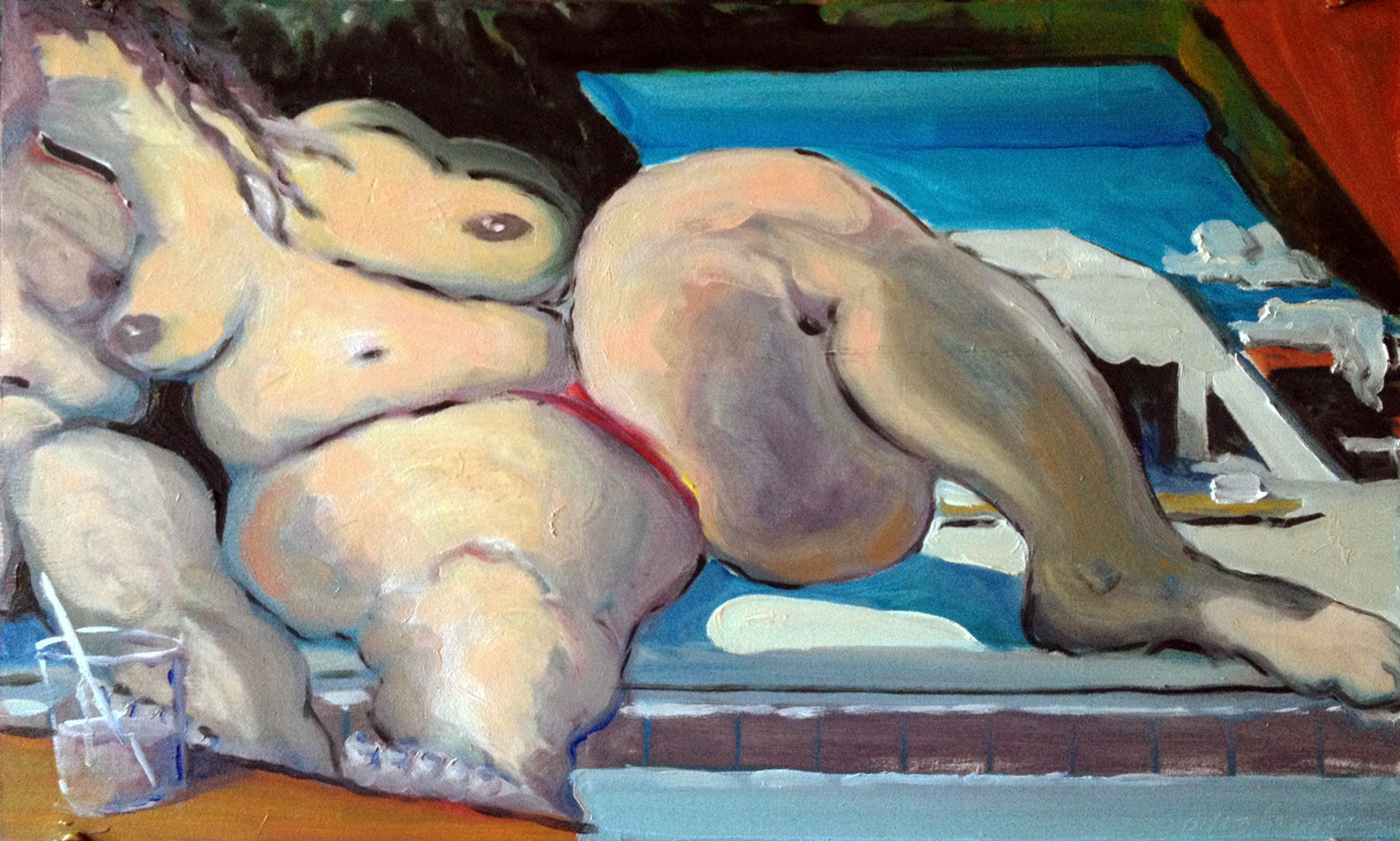 "TWO", Oil on Wood Panel, 2016 Private Collection