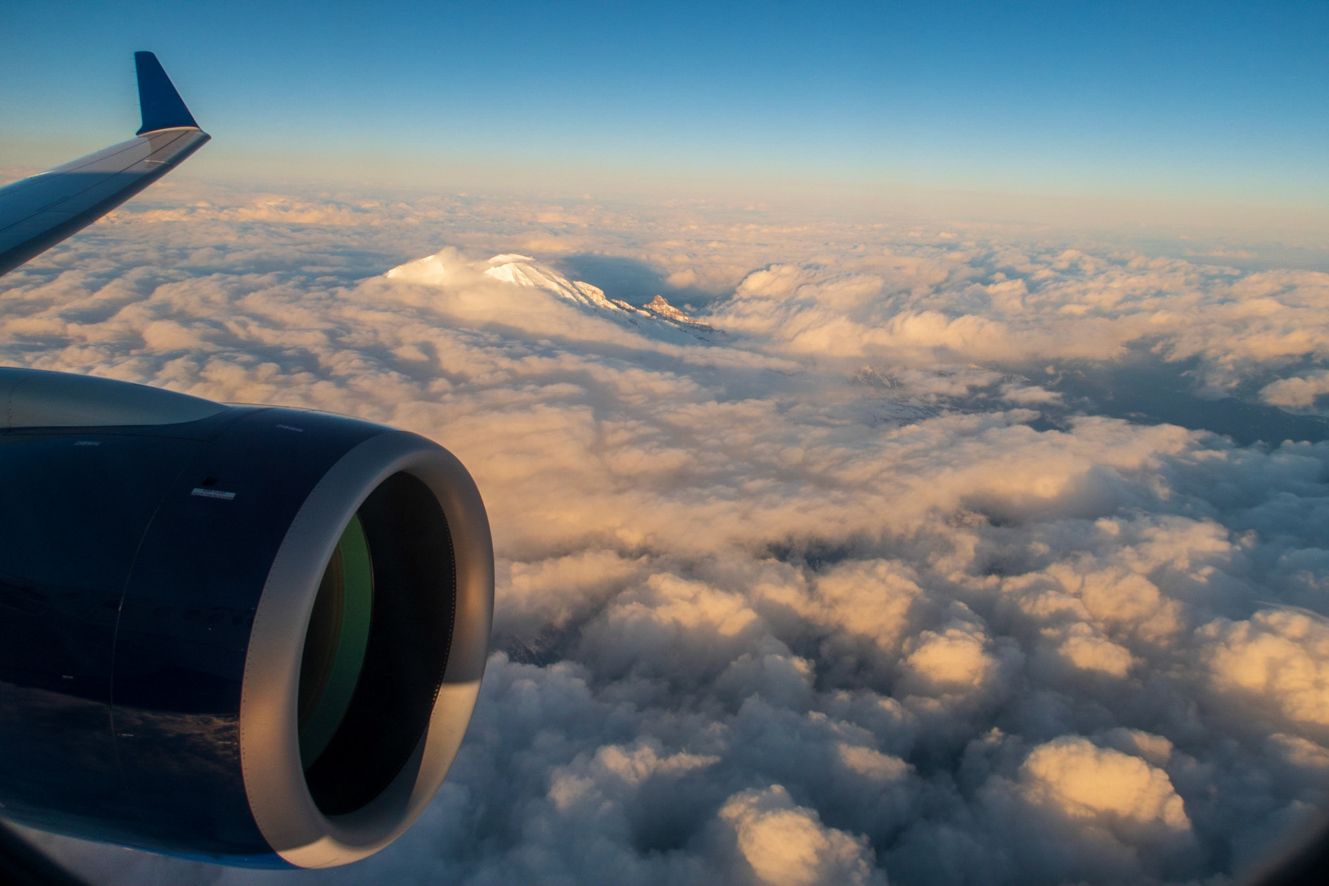 Now back to A. Mt Hood poking through the clouds