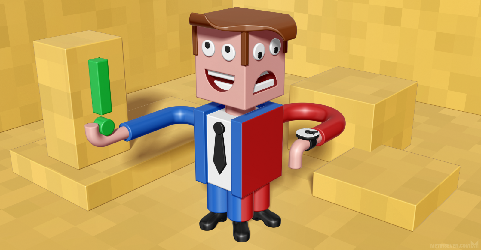 3D illustration regarding business management • 3D-illustratie over zakelijk bestuur
