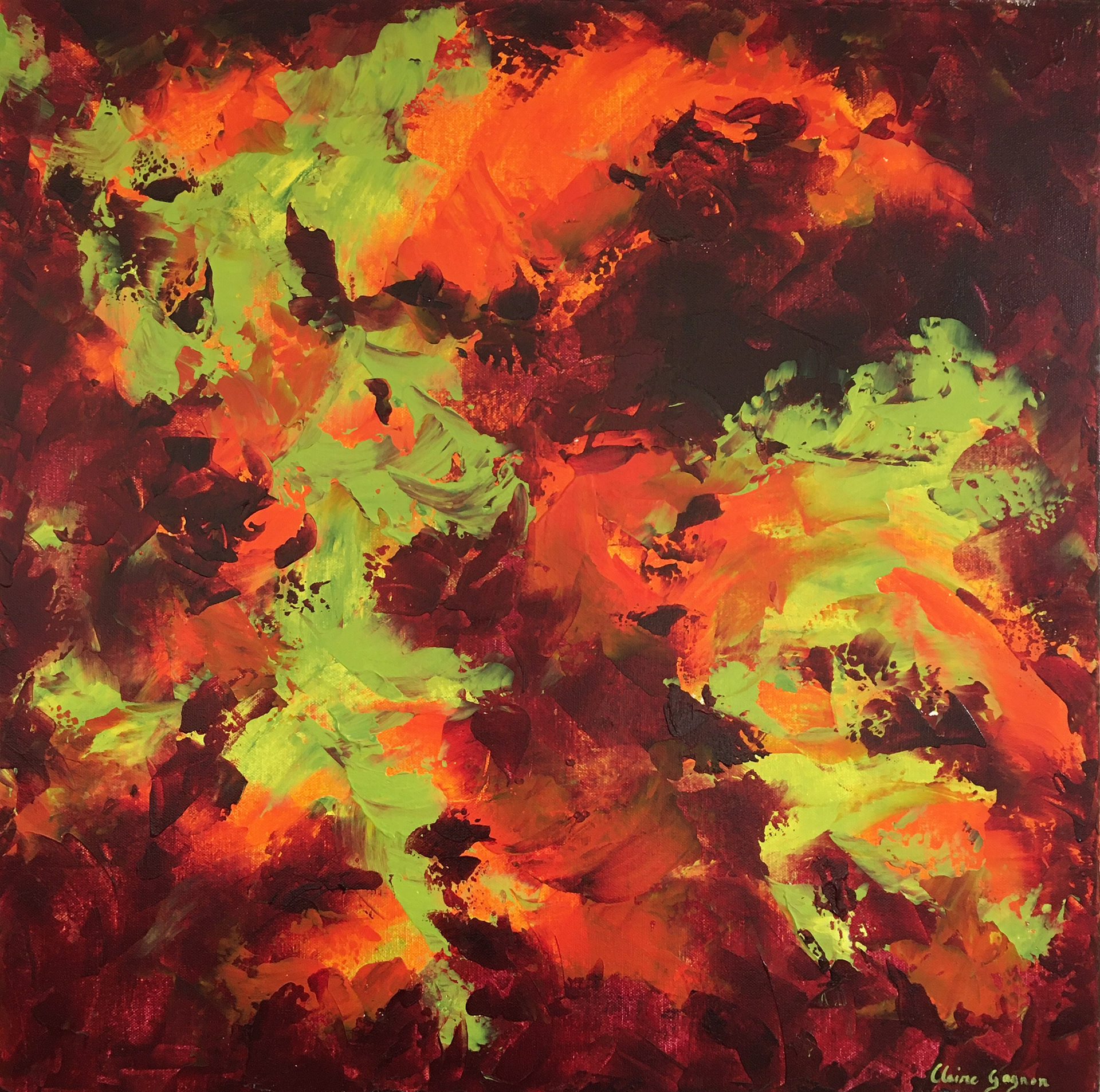Claire Gagnon - Evergreen - 24x24 - Acrylic on canvas - $1,450